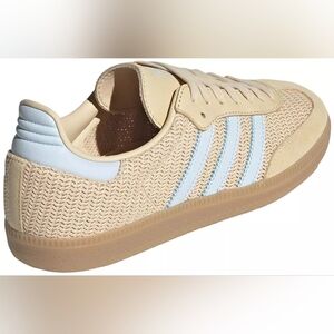 Adidas Sambas Beige and White Sneakers